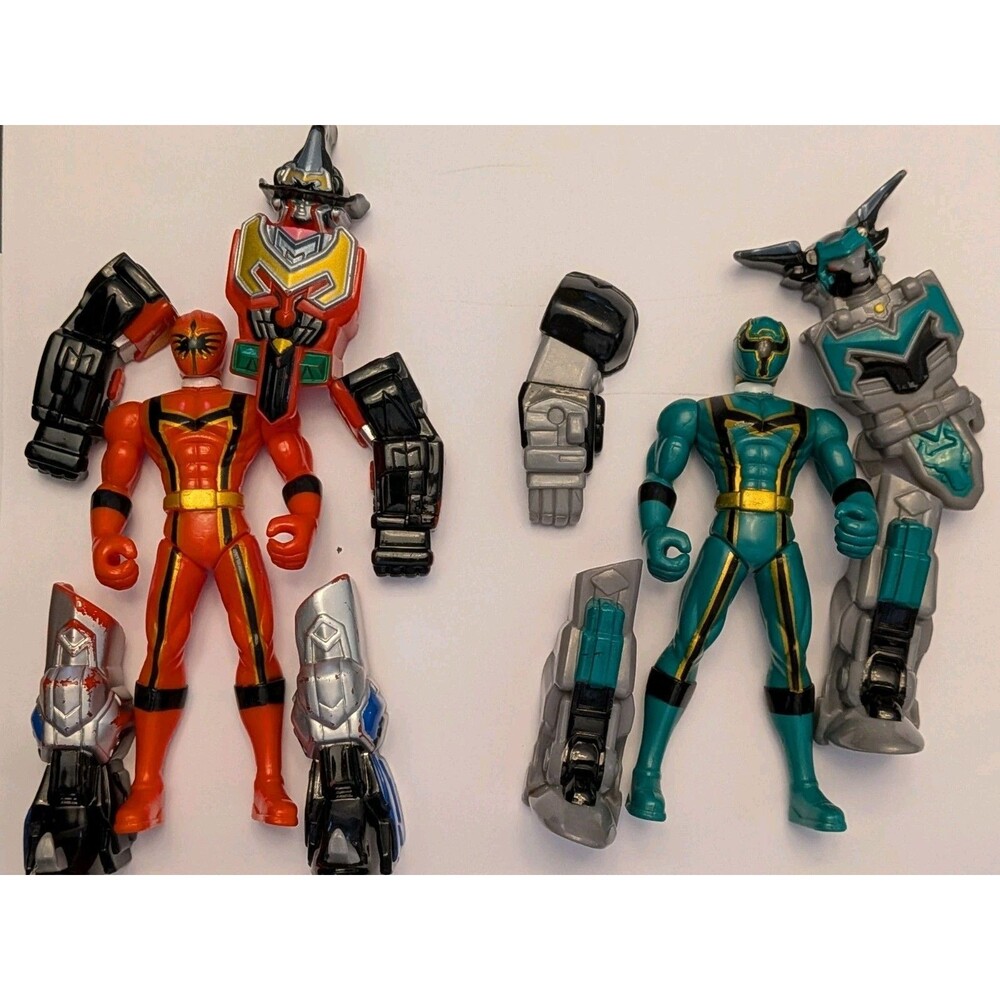Power Rangers Mystic Force Legendary Battlized Red + Green Ranger lot Incomplete - Picture 4 of 6